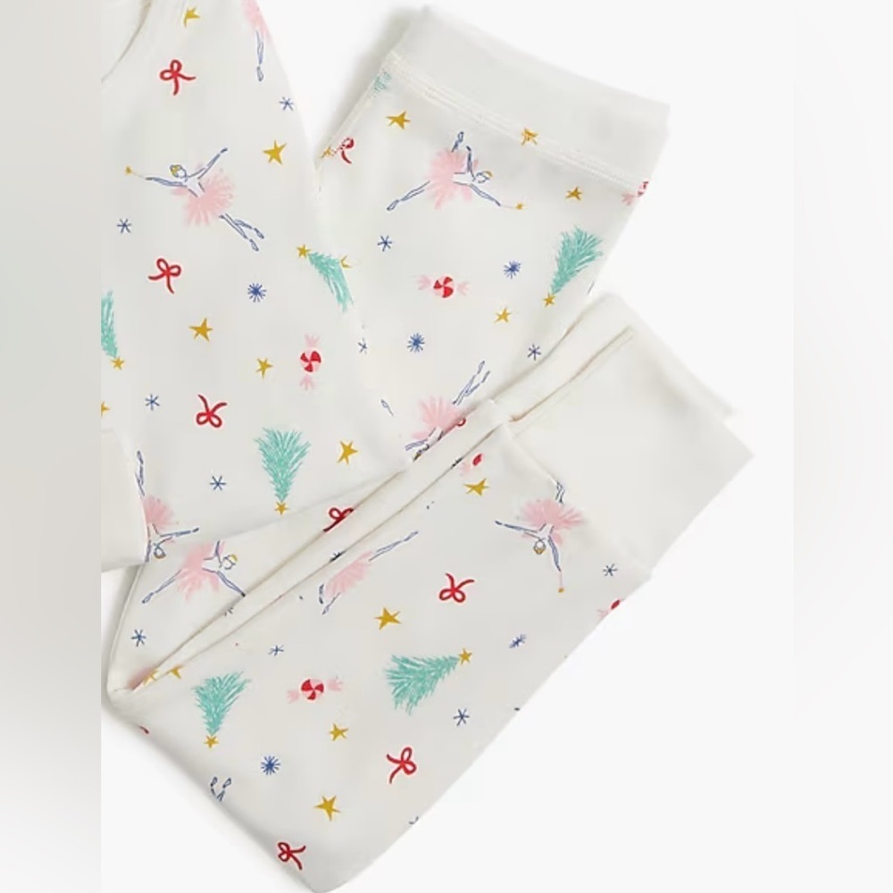 NWT JCrew Factory Girls Holiday Ballerina pajama pants Sz 6 no top